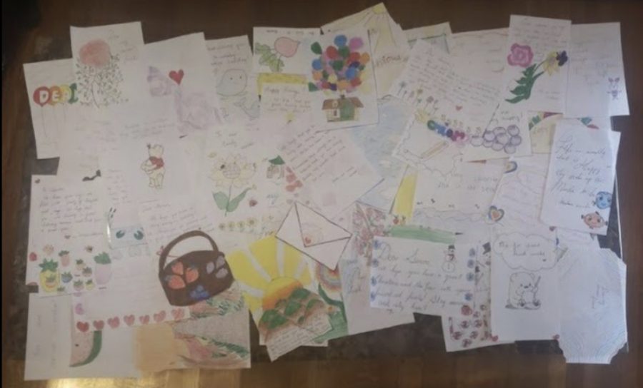 Some+of+the+cards+that+RMHS+students+sent+to+local+seniors+recently.