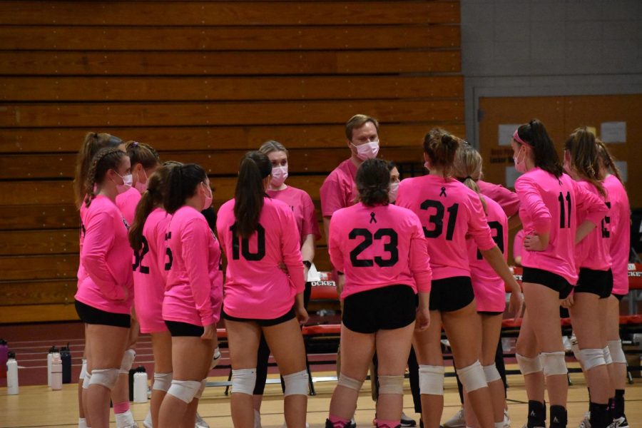 Volleyball Beats Stoneham, Raises Funds for Cancer Research
