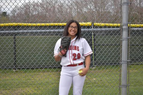 Senior softball pitcher Analise Grady.