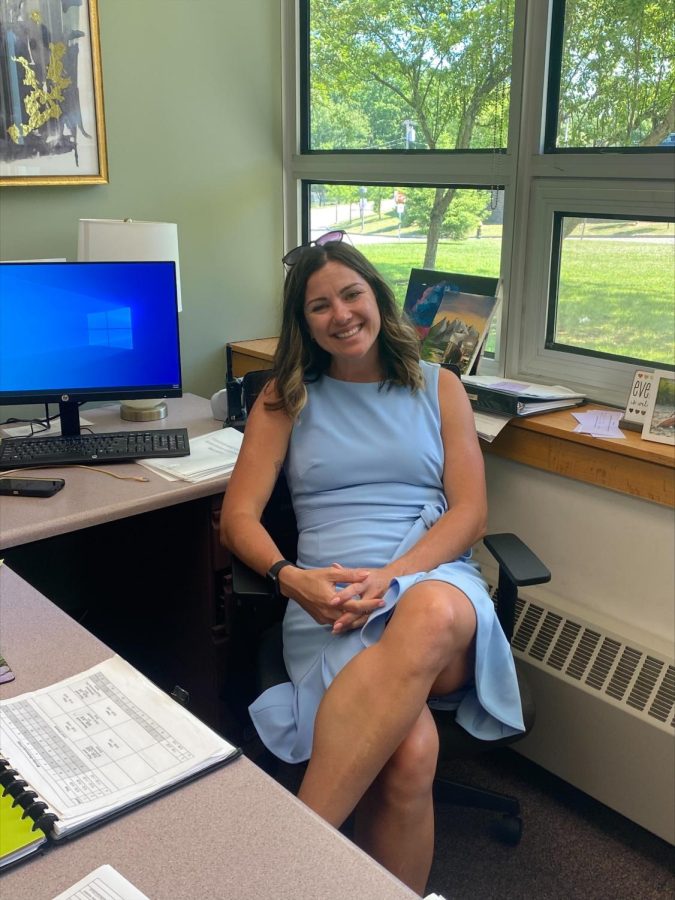 First+year+assistant+principal+Ms.+Buckley+in+her+office.