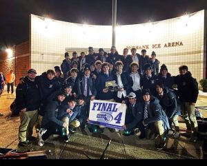 The boys hockey team earned a spot in the D1 Final Four.