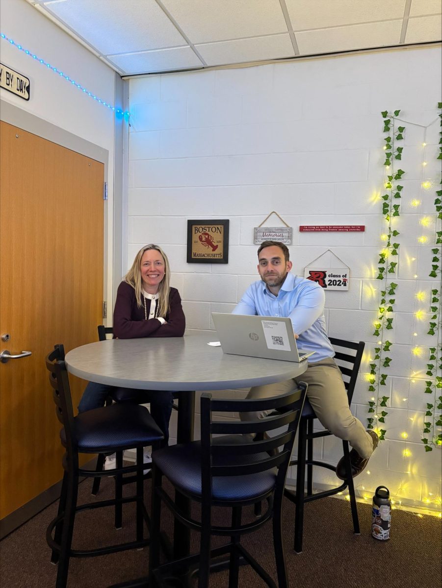 Mrs. Malley and Mr. Sacco team up in two student-support programs.