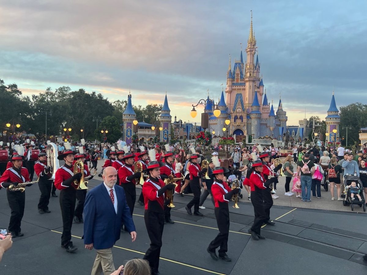 The RMHS Marching Band on Main St. USA at Walt Disney World in Orlando, FL.